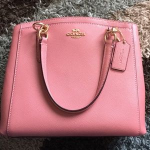 Authentic Coach Pink Purse with Crossbody Strap